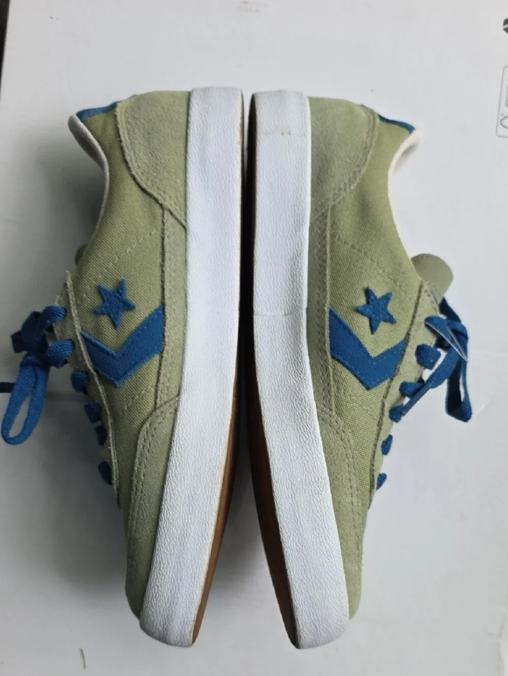 Converse Kids Olive and Blue Low-Top Sneakers